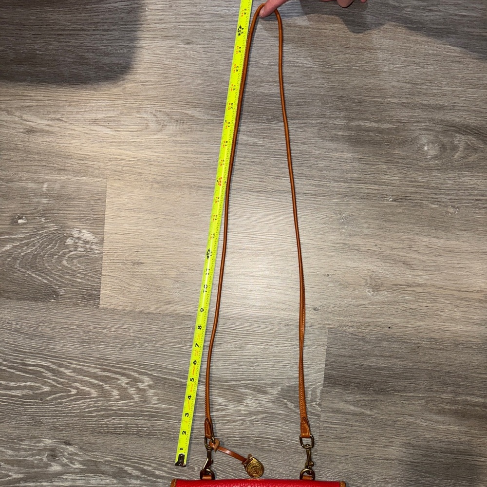 Dooney & Bourke Vintage Red All Weather Leather Crossbody Bag USA Made Pebbled - Picture 4 of 10
